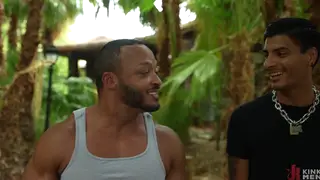 Tourist Twins Fist and Fuck Bareback in Gym
