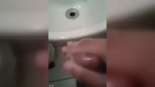 Tattooed Latino Shows Off His Cumshot