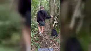 Blonde European Teen Takes Mature Daddy Outdoors