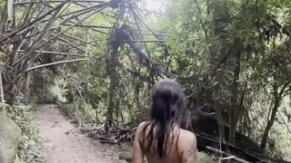 Busty Tattooed MILF Gives a Jungle Blowjob and Takes a Mouthful