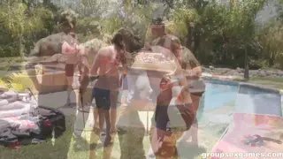 Mature Europeans Unleash Wild Poolside Orgy
