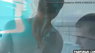 Straight Hunk Accepts Underwater Anal for Payment