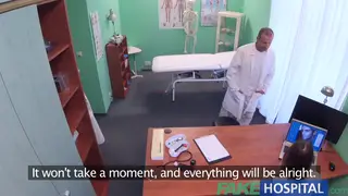 Euro Patient Gives Doctor a POV Blowjob Ending in Cumshot