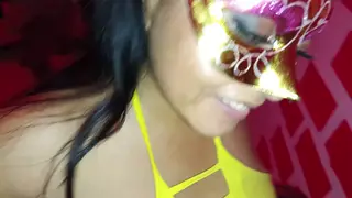 Latina Dancer Takes a Visitor for Standing Sex in the Club