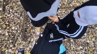 Mature Daddy Feeds Twink Cum in Public Bathroom