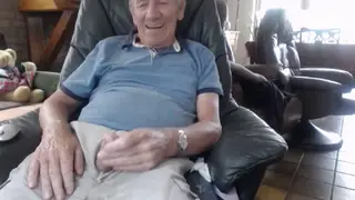 Silver Daddy Strokes His Massive Tool Solo