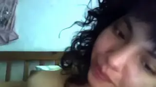 Hairy Latina Fingers Her Wet Pussy to Solo Orgasm