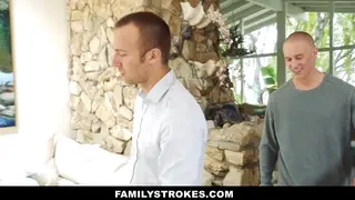Stepsister Caught in a Wild Threesome Orgy