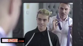 Muscular Stepdad Pounds Twink Stepson Bareback After App Discovery
