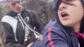 Busty Babe Sucks and Gets Fucked Doggystyle on Beach