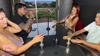 Curvy Latina MILF Rides Stepson at Family Dinner
