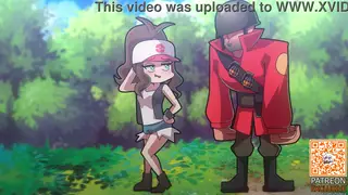 Busty Soldier Takes Creampie Outdoors in Uniform