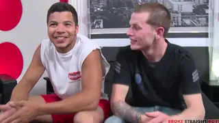 Muscular Jock Gets Footjob and Feet Worship