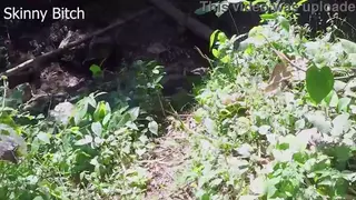 Petite Lesbians Explore Domination Outdoors in the Forest
