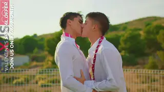 European Twinks Share Romantic Blowjob by the Pool