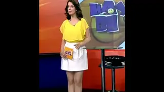 Brunette Middle Eastern Beauty Teases in a Mini Skirt
