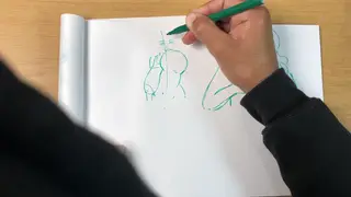 BBW Lesbians Explore Each Other in Artistic Session