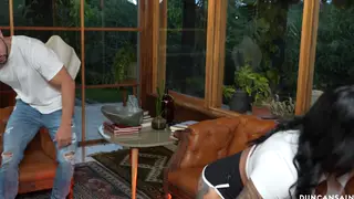 Busty Latina Housewife Cheats in Lingerie While Husband Is Away
