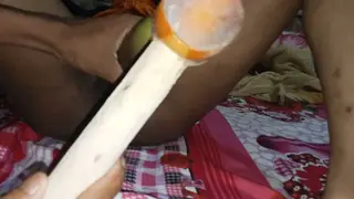 Hairy Indian Teen Spreads in Kitchen for Anal