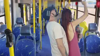 Latina Bound and Teased on a Public Bus