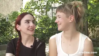 European Lesbians Share Strap-On in Rough Play