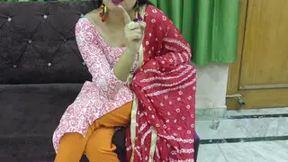 Indian Stepmom and Teen Share Stepson in Busty Threesome