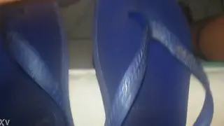 Latino Guy Enjoys Foot-Focused Handjob Session