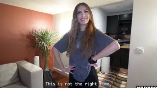 Petite European Handles Two Cocks in a Double Penetration