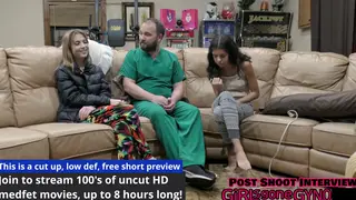 Neighbour in Skirt Endures Anal Gape During Medical Exam