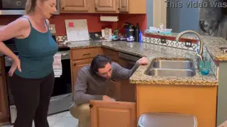 Blonde MILF Rides Her Son's Friend Until He Bursts