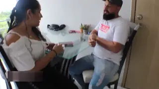 Curvy Latina Cheats With Husband's Friend at the Office