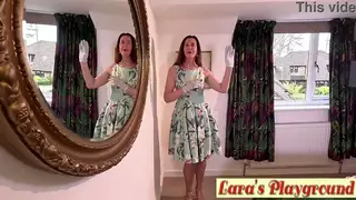 British MILF Explores Hairy Body in Lingerie