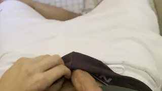 Muscular European Teen Strokes in Bathroom POV