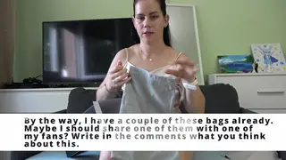 Petite Brunette MILF Tests Masturbator with Footjob and Handjob