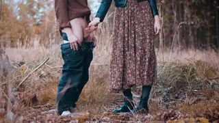 Blonde Teen Swallows Massive Load in Outdoor Deepthroat