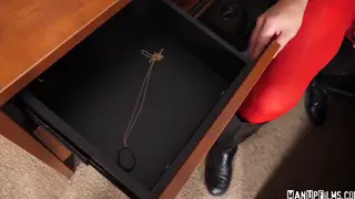 Masked Hero Controls Villain With Chastity Device