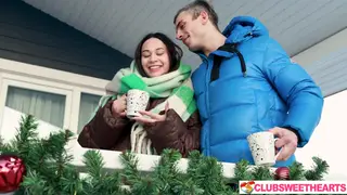 Curvy Girlfriend Gives Deep Blowjob Before Doggystyle