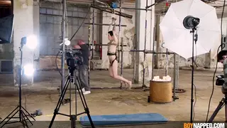 Bound Twink Submits to Dom's Rough Oral Control