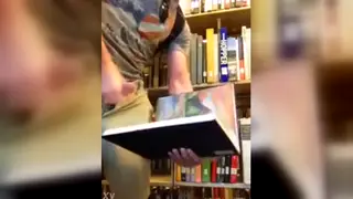 Twink Strokes Himself in a Public Library