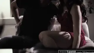 Stepmom Seduces Stepson Into Lesbian Pussy Licking