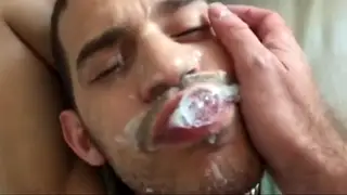 Asian Stepdad Gets Blowjob and Facial from Partner