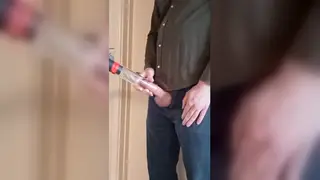European Guy Tries Vacuum Toy For First POV Climax