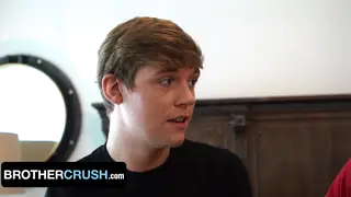 Muscular Stepbrother Breeds Twink Bareback