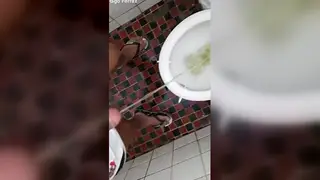 Solo Guy Releases a Steady Stream While Masturbating