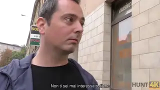 Blonde European Gives Head While Boyfriend Watches