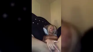 Blonde Teen Touches Herself Slowly in Bedroom