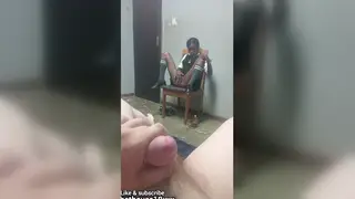 Petite Ebony Student Grinds on Teacher in Classroom