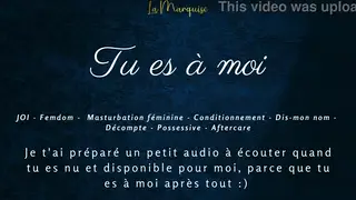 European Femdom JOI Commands Submission in French