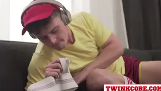 Hairy Bear Coach Worships Twink's Cock