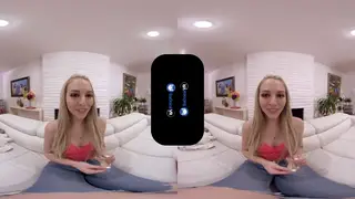 Blonde Petite Teen Auditions with Deepthroat Blowjob in VR Casting
